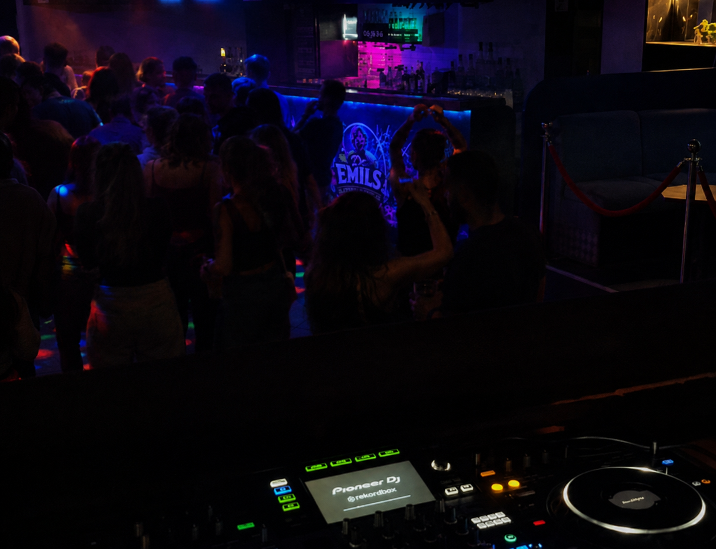 Dansegulvet omkring midnat